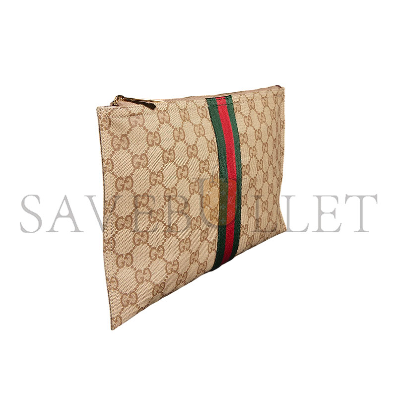 GUCCI LARGE POUCH WITH WEB 876054 (30*19cm)